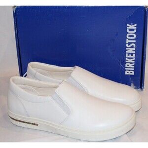 Birkenstock Women's Oswego Leather Cork Sole‎ Sneakers Narrow EU 42 US 11 WHITE